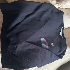 Norse Projects Black Crewneck Sweater with Abstract Design